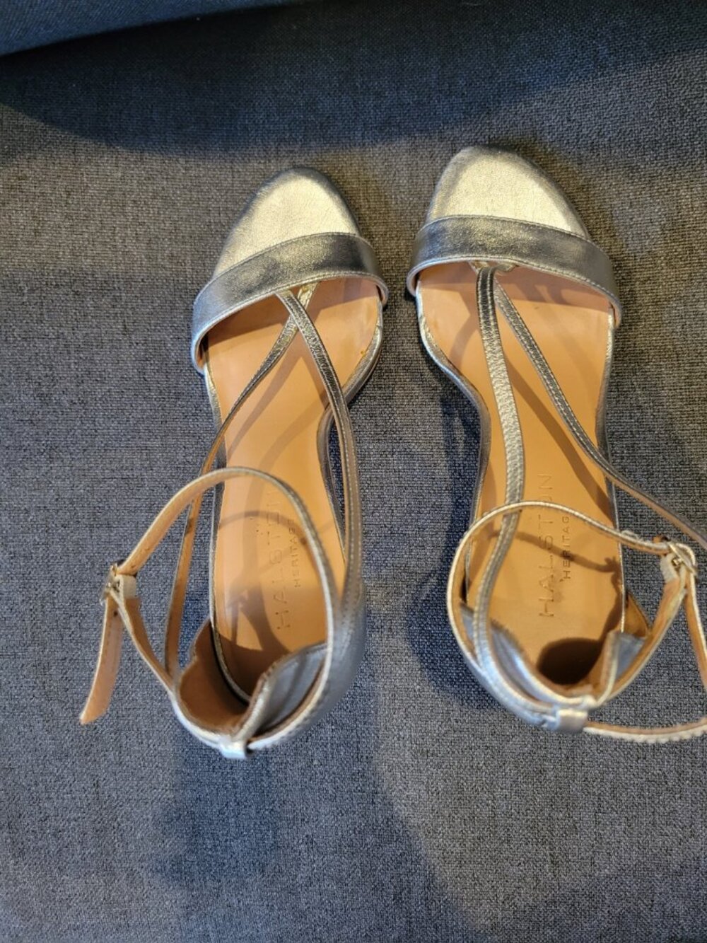 Halston Heritage "Evie" Strappy Heels - Picture 4 of 5
